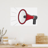 Loud Megaphone Poster (Küche)