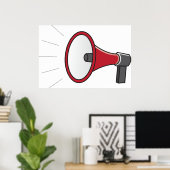 Loud Megaphone Poster (Heimbüro)