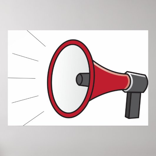 Loud Megaphone Poster (Vorne)