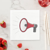 Loud Megaphone Serviette