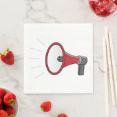 Loud Megaphone Serviette (Beispiel)