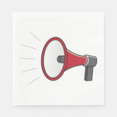 Loud Megaphone Serviette (Vorderseite)