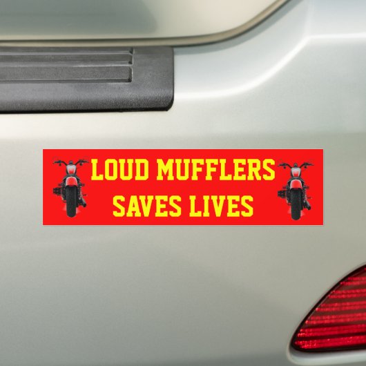 LOUD MUFFLERS RETTE LEBEN AUTOAUFKLEBER (Auf Auto)