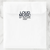 Loud Music Runder Aufkleber (Tasche)