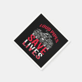 Loud Pipes Gerettet Motorrad-Motorrad Serviette (Ecke)