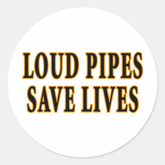 Loud Pipes Rett Lives Runder Aufkleber (Vorderseite)