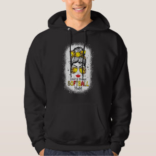 Loud & Proud Softball Mama Leopard Ball Mama Mothe Hoodie