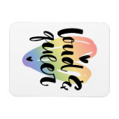 Loud & Que | Wasserfarbenherz Magnet (Horizontal)