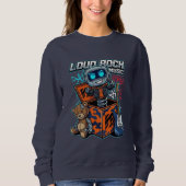 Loud Rock Music Robot Sweatshirt (Vorderseite)