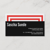 Loud und rot visitenkarte (Vorderseite)