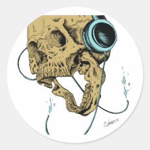 Louder Runder Aufkleber