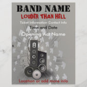 Louder Than Hell Music Flyer (Hinten)