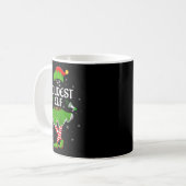 Loudest Elf Christmas Family Girls Women Elf Squad Kaffeetasse (Vorderseite Links)