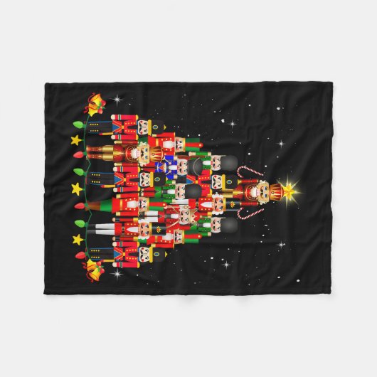 Loudest Nutcracker Group Matching Family Holiday F Fleecedecke (Vorderseite (Horizontal))
