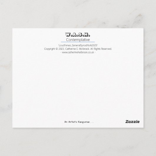 LoudFence General Synod York 2023 Postkarte (Rückseite)