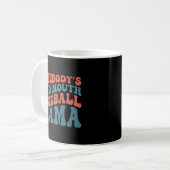 Loudmouth Baseball Mama Kaffeetasse (Vorderseite Links)