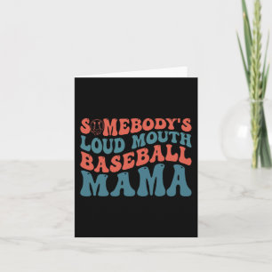 Loudmouth Baseball Mama Karte