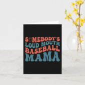 Loudmouth Baseball Mama Karte (Gelbe Blume)