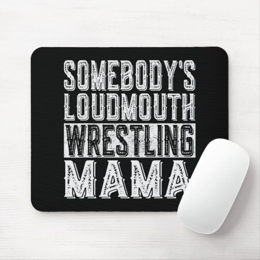 Loudmouth Wrestling Mama Mama Funny Mütter Day Mousepad (Mit Mouse)
