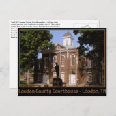 Loudon Landkreis Courthouse - Loudon, TN Postkarte (Vorne/Hinten)