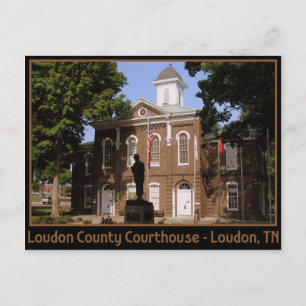 Loudon Landkreis Courthouse - Loudon, TN Postkarte