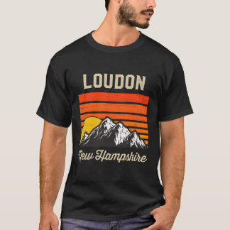 Loudon New Hampshire Heimat City Staat Retro Usa T-Shirt