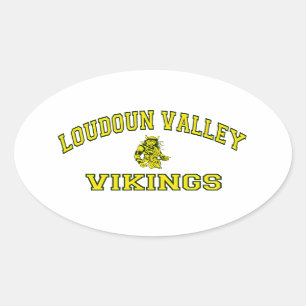 Loudoun Tal Wikinger Ovaler Aufkleber
