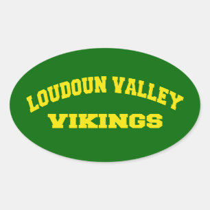 Loudoun Tal Wikinger Ovaler Aufkleber