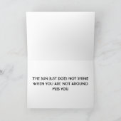 LOUDY OHNE SIE ZU FEHLEN KARTE (Innenseite)