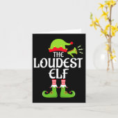 Louest Elf Matching Family Group Weihnachts-Party Karte (Gelbe Blume)