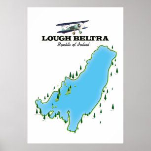 Lough Beltra Ireland Reiseplakat Poster