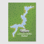 Lough Derg Ireland Map Magnetkarte (Vorderseite)
