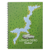 Lough Derg Ireland Map Notizblock (Vorderseite)