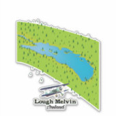 Lough Melvin Irland Aufkleber (Vorderseite)
