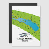 Lough Melvin Irland Magnetkarte (Vorne/Hinten)