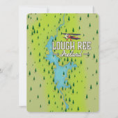 Lough Ree Ireland Vintag Map. (Rückseite)