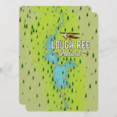 Lough Ree Ireland Vintag Map. (Vorne/Hinten)
