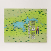 Lough Ree Ireland Vintag Map. Puzzle (Horizontal)
