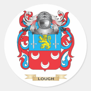 Lough-Wappen (Familienwappen) Runder Aufkleber