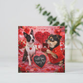 Louie & Luna Wish You a Very Special Day 2 Karte (Stehend Vorderseite)