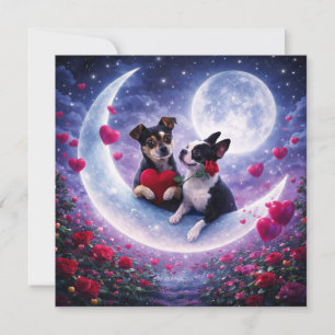 Louie & Luna wünschen Ihnen einen glücklichen Vale Karte