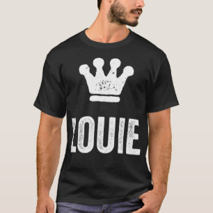 Louie the King Crown & Name Design für Männer gena T-Shirt