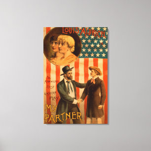 Louis Aldrich in meinem Partner Theater--Spiel Leinwanddruck