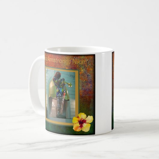 LOUIS ARMSTRONG EINZIGARTIGE HANDSOME KAFFEETASSE (Vorderseite Links)