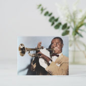 Louis Armstrong Postkarte (Stehend Vorderseite)