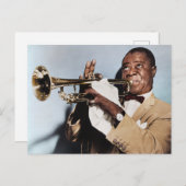Louis Armstrong Postkarte (Vorne/Hinten)