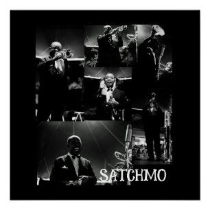 Louis Armstrong Satchmo Vintag Poster