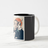 Louis Armstrong Zweifarbige Tasse (VorderseiteRechts)
