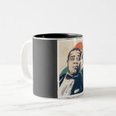 Louis Armstrong Zweifarbige Tasse (Vorderseite Links)