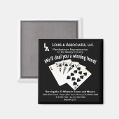 Louis & Assoc. 2x2 Fläche Magnet (Vorderseite/Rückseite)